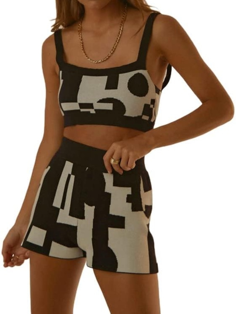 NWT Pepper Mayo Remix It Knit Top & Shorts Set